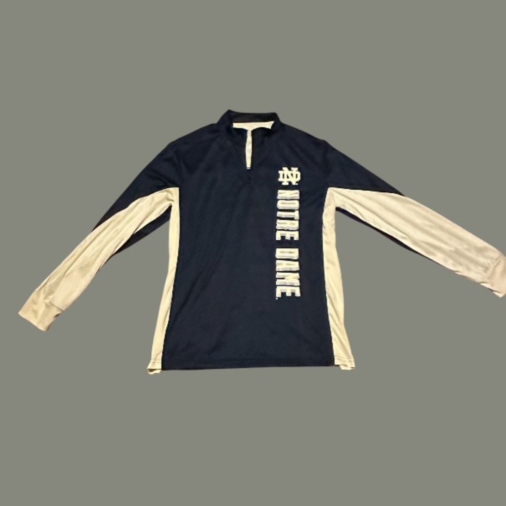 Notre Dame Fighting Irish Colosseum 1/4 Zip Pullover Wind Shirt Size Lar… - Picture 2 of 8